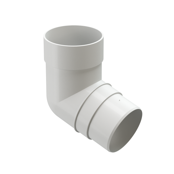 Колено 72˚ Docke Premium ПВХ - Пломбир купить в Ижевске