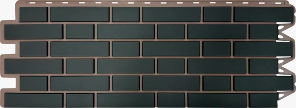 Фасадная панель Альта-Профиль, Кирпич Клинкерный, Графит купить в Ижевске