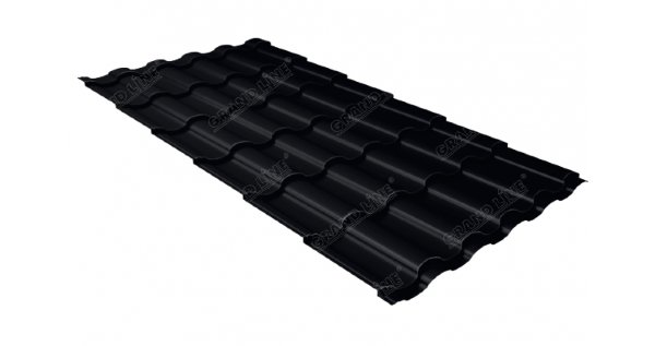 Металлочерепица кредо 0,45 Drap RAL 9005 черный купить в Ижевске