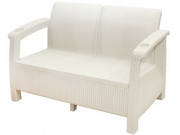 Двухместный диван Yalta Sofa Seаt белый купить в Ижевске
