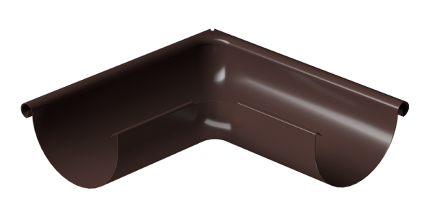 Угол внешний 90° D125 Döcke STAL PREMIUM Шоколад, (RAL 8019) купить в Ижевске