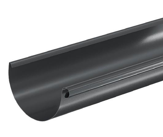 Водосток Aquasistem, система 125x90 - Водосточный желоб 3.00м RAL 7024 Тёмно-серый купить в Ижевске