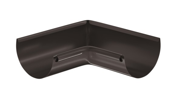 Водосток Aquasistem, система 125x90 - Угол желоба, внутренний 90° RR 32 Тёмно-Коричневый купить в Ижевске