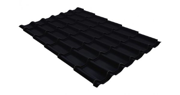 Металлочерепица классик GL 0,5 Velur20 RAL 9005 черный купить в Ижевске