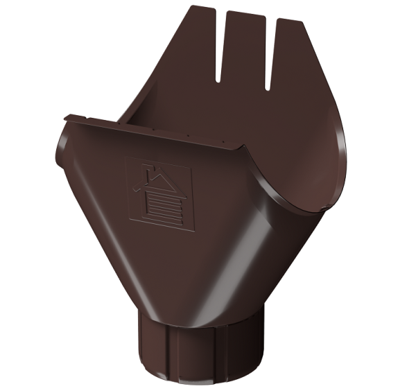 Воронка желоба D125 Döcke STAL PREMIUM Шоколад, (RAL 8019) купить в Ижевске