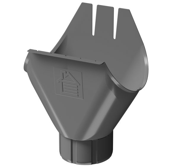 Воронка желоба D125 Döcke STAL PREMIUM Графит, (RAL 7024) купить в Ижевске