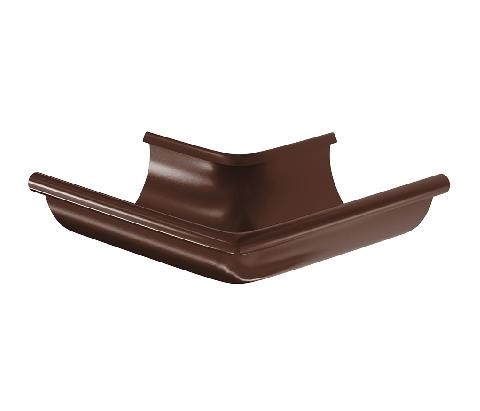 Водосток Aquasistem, система 150/100 - Угол желоба, наружный 90° RAL 8017 Коричневый купить в Ижевске