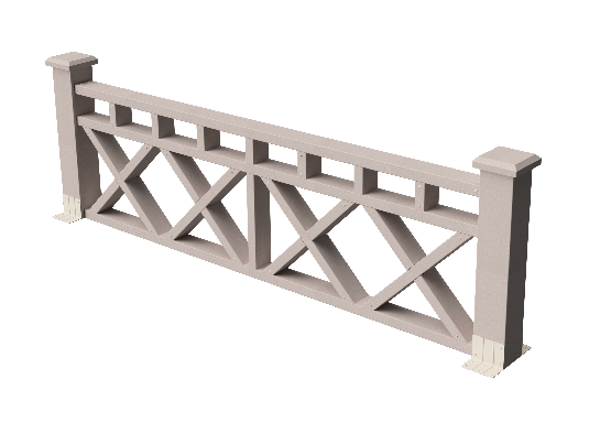 Ограждения декоративное ДПК GRINDERDECO Бэйли выбеленый дуб купить в Ижевске