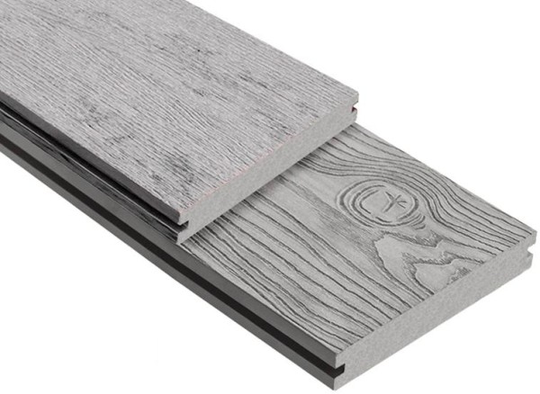 Террасная доска ДПК Outdoor 3D полнотелая STORM/OCEAN GREY серая микс купить в Ижевске