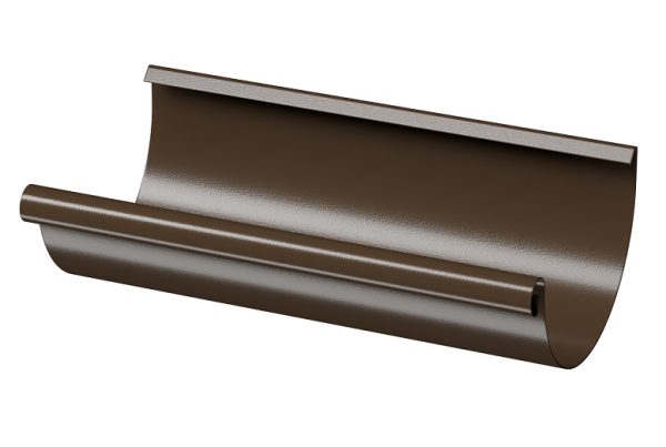Желоб полукруглый D125 3 м Döcke STAL PREMIUM Каштан, (RAL 8017) купить в Ижевске