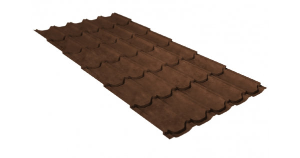 Металлочерепица квинта плюс GL 0,5 Safari Twincolor Brown купить в Ижевске