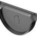Заглушка желоба D125 Döcke STAL PREMIUM Графит, (RAL 7024) купить в Ижевске