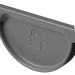 Заглушка желоба D125 Döcke STAL PREMIUM Графит, (RAL 7024) купить в Ижевске