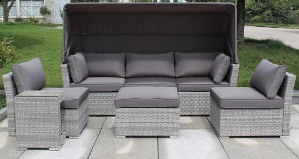 Диван-Трансформер AFINA плетеный из иск. ротанга AFM-320G Grey купить в Ижевске