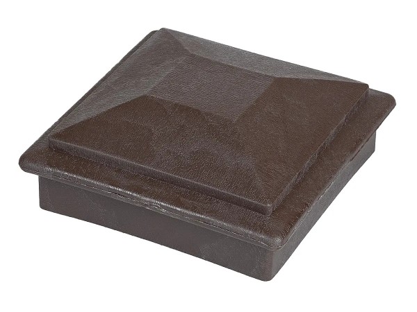 Крышка верхняя фигурная ПВХ для столба Deckart 100х100 Венге купить в Ижевске