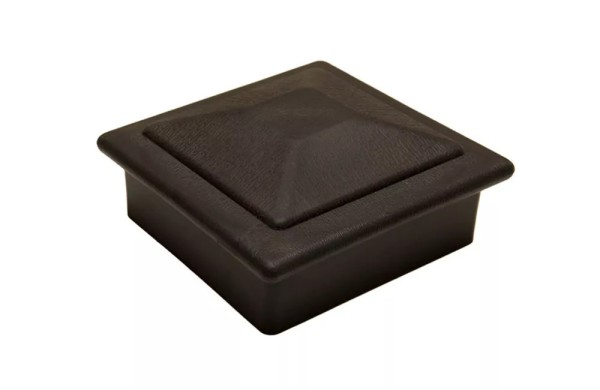 Крышка верхняя фигурная ПВХ для столба Deckart 100х100 Графит купить в Ижевске