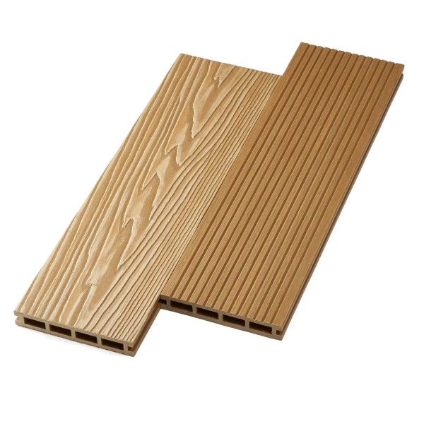 Террасная доска ДПК NanoWood двусторонняя New 3D тиснение + вельвет Орех купить в Ижевске