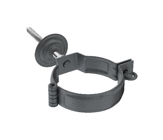 Водосток Aquasistem, Система 125/90 - Декоративный хомут c метизом в сборе RR 23 Маренго matt купить в Ижевске