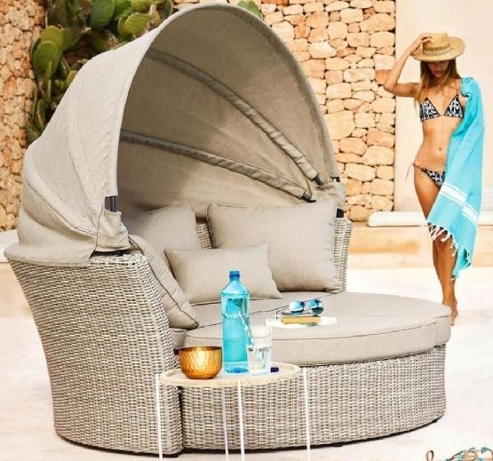 Диван-Трансформер AFINA плетеный из иск. ротанга AFM-325 Beige купить в Ижевске
