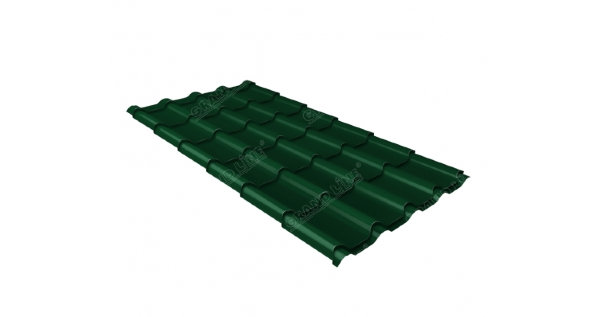 Металлочерепица камея 0,45 Drap RAL 6005 зеленый мох купить в Ижевске