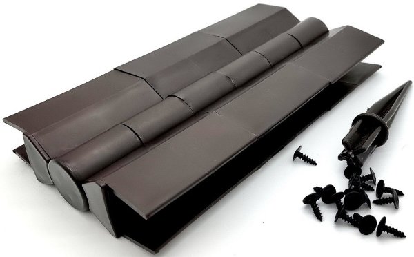 Угловой элемент поворотный, пластиковый от 60° до 300° для доски 225х30 мм из ДПК Чёрный Holzhof купить в Ижевске