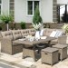 Комплект мебели AFINA плетеной из иск. ротанга AFM-307B Beige купить в Ижевске