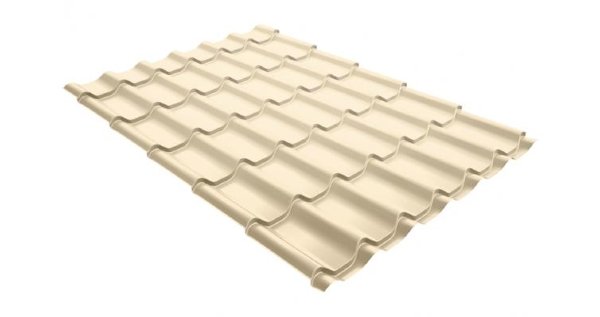 Металлочерепица классик 0,5 Satin RAL 1015 светлая слоновая кость купить в Ижевске