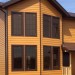 Фиброцементный сайдинг Latonit Красное дерево (RAL 8001/8008) купить в Ижевске
