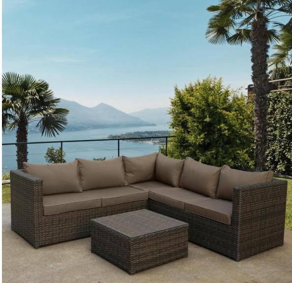 Комплект мебели AFINA плетеной из иск. ротанга YR825A Brown/Beige купить в Ижевске