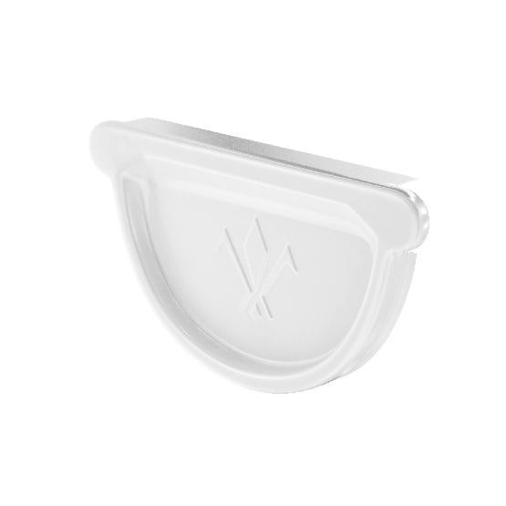 Водосток Aquasistem, система 125x90 - Заглушка универсальная с резиновым уплотнителем RAL 9003 Белый купить в Ижевске