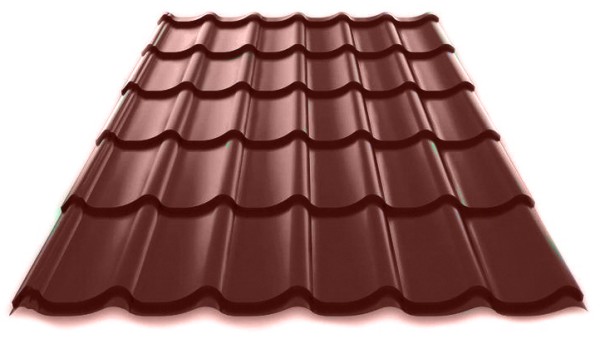 Металлочерепица Металл Профиль Norman полиэстер 0,5 сталь RAL 8017 коричневый купить в Ижевске