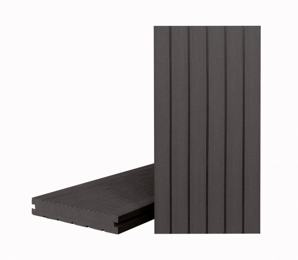 Террасная доска Классик Чёрное дерево (полнотелая с пазом) купить в Ижевске