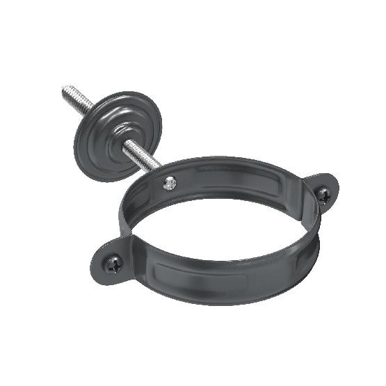 Водосток Aquasistem, система 150/100 - Комплект крепления трубы RAL 7024 Тёмно-серый купить в Ижевске