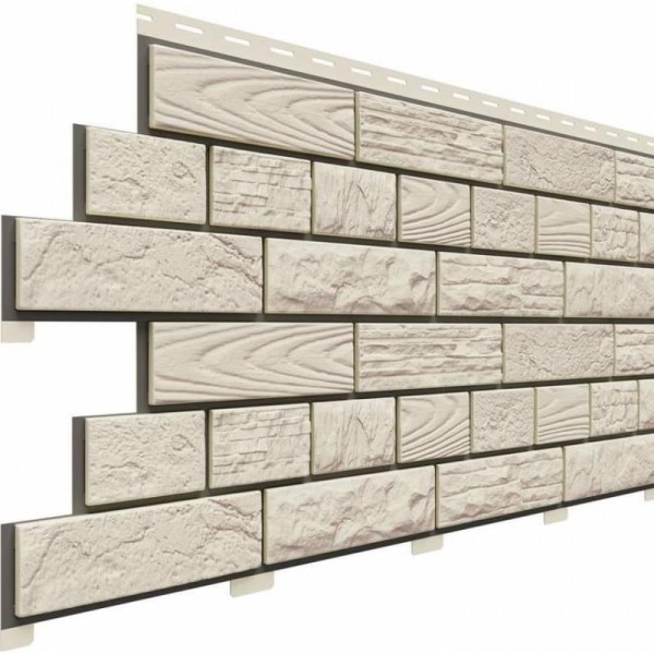 Фасадные панели (Цокольный Сайдинг) Доломит Москва Мраморный купить в Ижевске