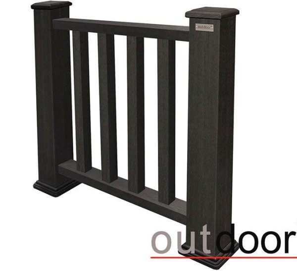 Ограждение из ДПК Outdoor Классик 3D STORM чёрный купить в Ижевске