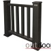 Ограждение из ДПК Outdoor Классик 3D STORM чёрный купить в Ижевске