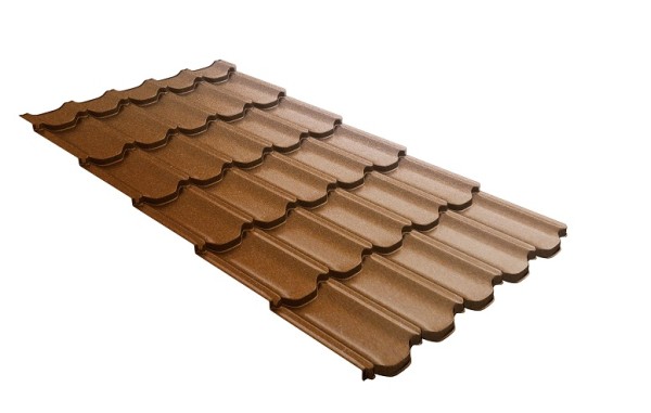 Металлочерепица квинта плюс с 3D резом 0,5 Quarzit Cuprum Steel купить в Ижевске