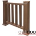 Ограждение из ДПК Outdoor Классик 3D STORM коричневый микс купить в Ижевске
