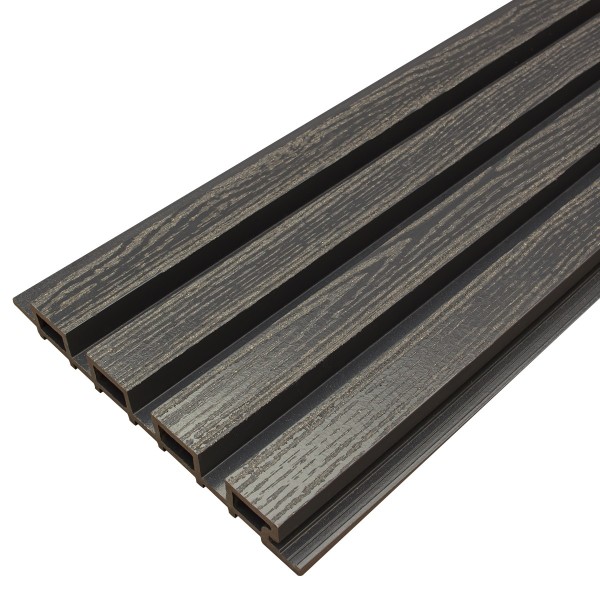 Фасадная доска из ДПК Faynag Wood Рейка Мокрый Асфальт купить в Ижевске
