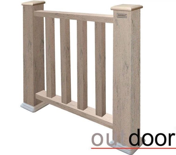 Ограждение из ДПК Outdoor Классик 3D STORM серый микс купить в Ижевске