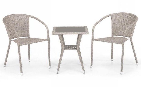 Комплект плетеной мебели AFINA из иск. ротанга T25C/Y137C-W85 Latte 2Pcs купить в Ижевске