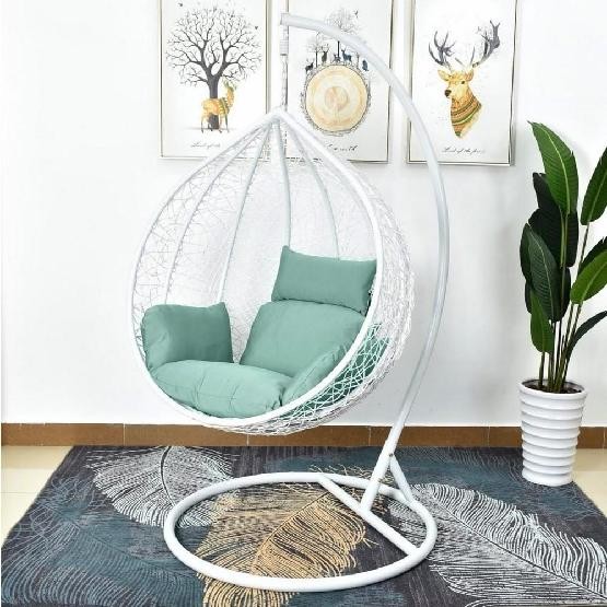 Кресло Подвесное из искусственного ротанга AFM-168A-L White/Green купить в Ижевске