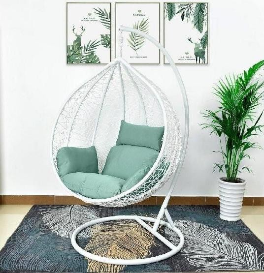 Кресло Подвесное из искусственного ротанга AFM-168A-XL White/Green купить в Ижевске