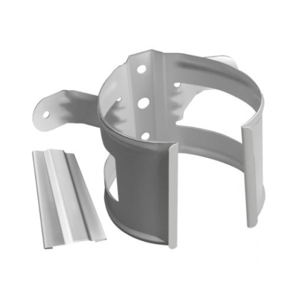 Водосток Grand Line 125x90 – Хомут трубы (на дерево) RAL 9003 купить в Ижевске