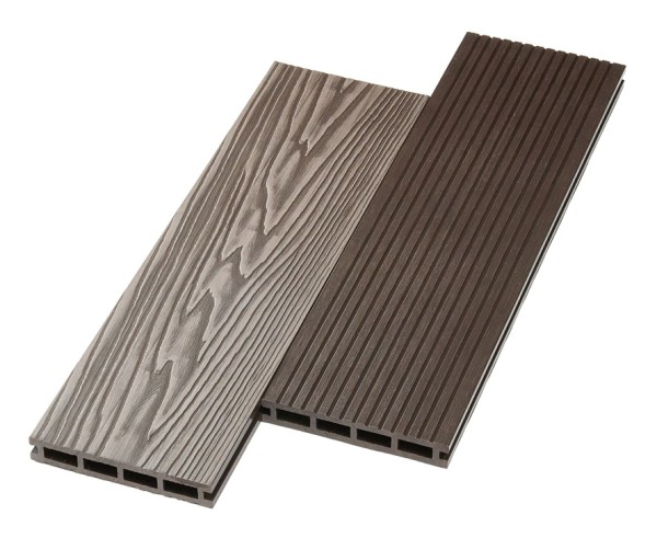 Террасная доска ДПК NanoWood двусторонняя New 3D тиснение + вельвет Венге купить в Ижевске