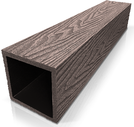Столб ДПК 3D GardenParkett фактура дерева Венге купить в Ижевске