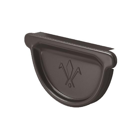 Водосток Aquasistem, система 150/100 -  Заглушка универсальная с резиновым уплотнителем RR 32 Тёмно Коричневый купить в Ижевске