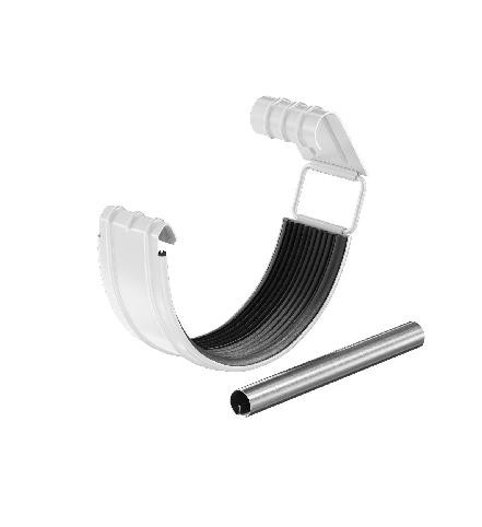 Водосток Aquasistem, система 125x90 - Соединитель желоба с резиновым уплотнителем RR 20 Белый купить в Ижевске