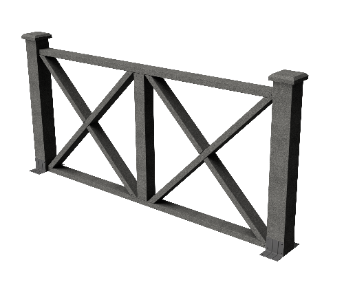 Ограждения декоративное ДПК GRINDERDECO Тауэр серый базальт купить в Ижевске