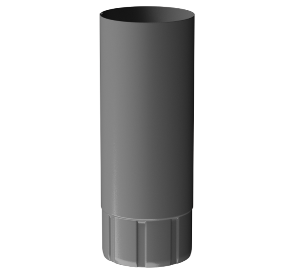 Труба водосточная 1 м D90 Döcke STAL PREMIUM Графит, (RAL 7024) купить в Ижевске
